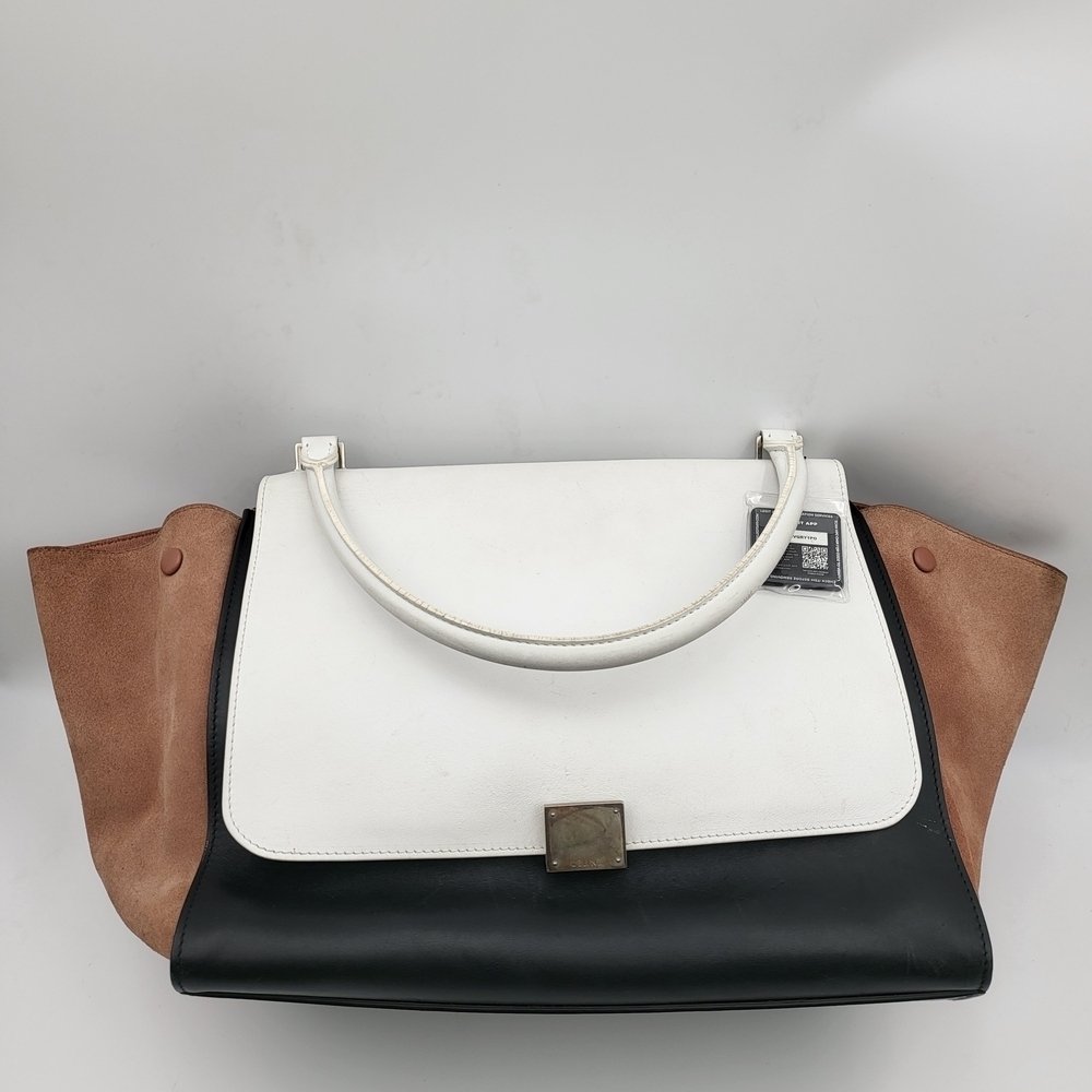 Celine Trapeze tri-color shoulder bag..authentic w/COA..